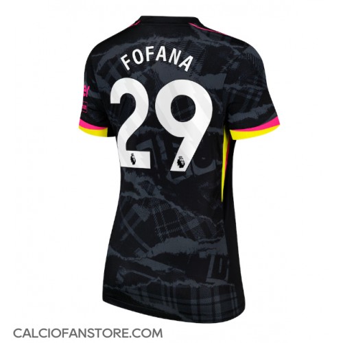 Maglia Calcio Chelsea Wesley Fofana #29 Terza Divisa Donna 2024-25 Manica Corta